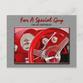 Classic Car Geburtstagskarte Postkarte (Vorderseite)