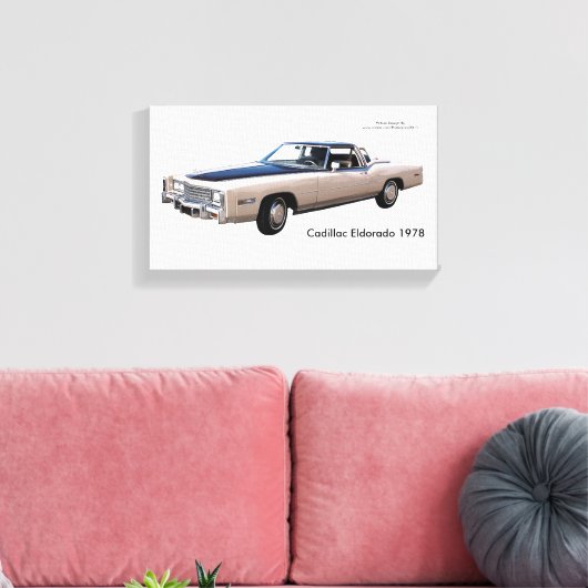 Classic Car-Image für NullValue-Wrapped-Leinwand Leinwanddruck (Insitu (Wohnzimmer))