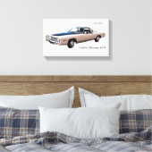 Classic Car-Image für NullValue-Wrapped-Leinwand Leinwanddruck (Insitu (Schlafzimmer))