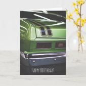 Classic Car Lover Nova Chevy Funny Birthday Karte (Gelbe Blume)