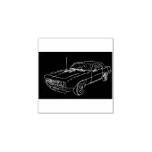 **CLASSIC CAR LOVER'S** WORD BRIEFMARKE GUMMISTEMPEL (Prägung)