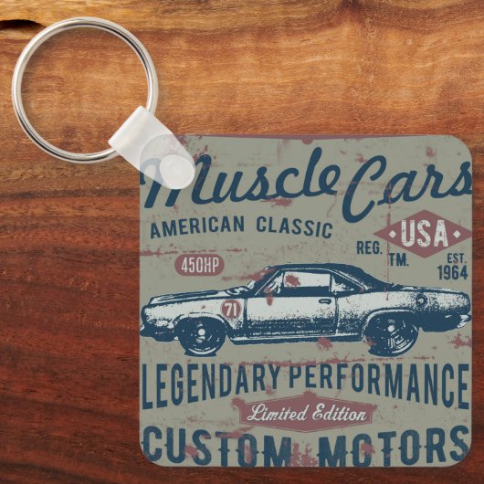 Classic Car Retro Schlüsselanhänger (Vorderseite)