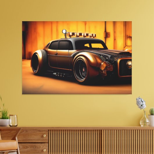 Classic Car Steampunk Style Leinwanddruck (Insitu (Wohnzimmer))