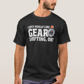 Classic Car Stick Shift Manual Gearbox Manual Tr T-Shirt (Vorderseite)