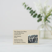Classic Car Theme Automotive Business Cards Visitenkarte (Stehend Vorderseite)