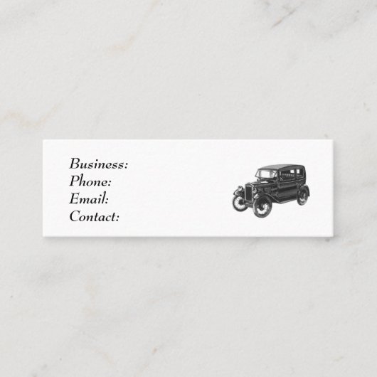 Classic Car - Visitenkarte (Vorderseite)