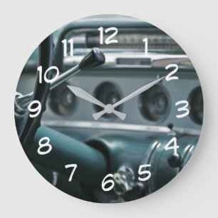 Classic Car Wall Theme Wall Decor Clocks Große Wanduhr