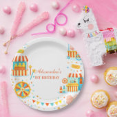 Classic Carnival Storybook Birthday Pappteller (Party)