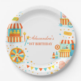 Classic Carnival Storybook Birthday Pappteller