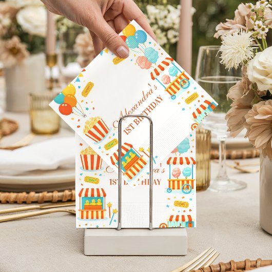 Classic Carnival Storybook Birthday Serviette