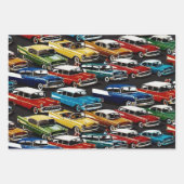 Classic Cars Geschenkpapier Set (Vorderseite)