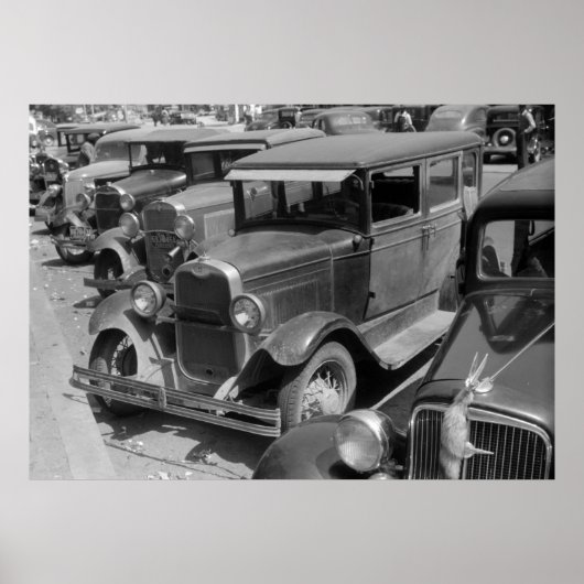 Classic Cars Greensboro, Georgia 1940s Poster (Vorne)