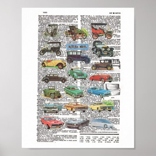 Classic Cars Poster (Vorne)