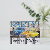 Classic Cars - Vintag - Route 66 - #3 - SRF Einladung (Stehend Vorderseite)