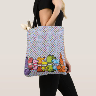 Classic Cartoon Character Goblins Blue Pattern Tasche