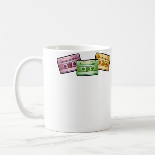 Classic Cassette Tapes For Playing Music 90S Kaffeetasse (Links)
