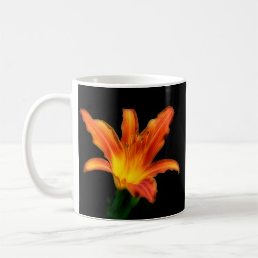 Classic ceramic mug with lily design kaffeetasse (Links)