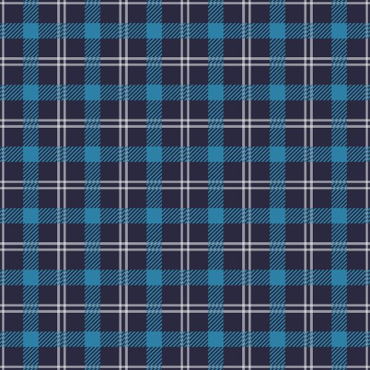 Classic Charming Navy Karo Blanket Cosy Vibes Fleecedecke