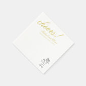 Classic Chartreuse Cheers Elegant Wedding Serviette (Ecke)