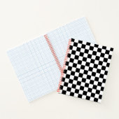 Classic Checkered Racing Sport Karo Schwarz-weiß Notizbuch (Innenseite)