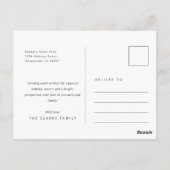 Classic Cheers Neuvermähltes Weihnachts-Foto Postkarte (Rückseite)