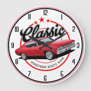 Classic Chevelle Große Wanduhr