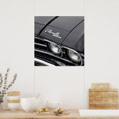 Classic Chevrlot Chevelle auf Black Poster (Küche)