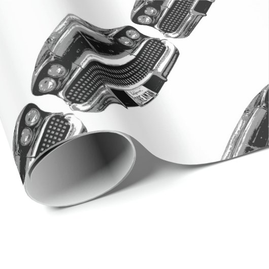 Classic Chevy Geschenkpapier (Rolleneckpunkt)