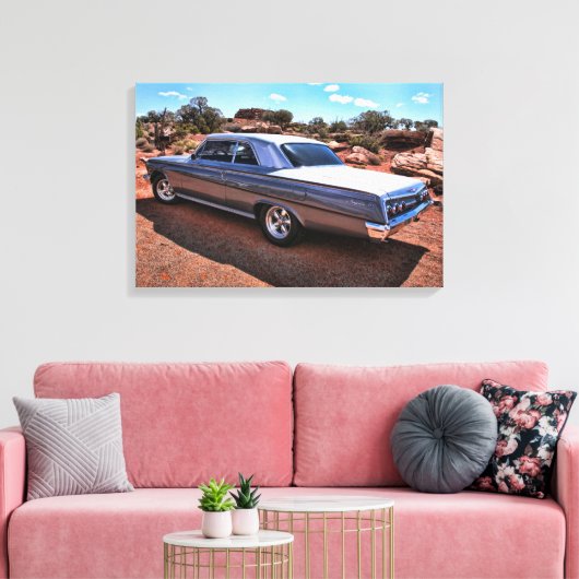 Classic Chevy Impala Frisierte Auto Leinwanddruck (Insitu (Wohnzimmer))