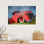 Classic Chevy Lieferwagen Poster (Küche)