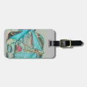 Classic Chevy Schwanz Fin Art Gepäckanhänger (Vorderseite horizontal)