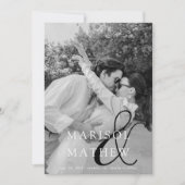 Classic Chic Ampersand Flachbildschirm Save the Da Date (Vorderseite)