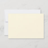 Classic Chic Birds Ivory Formal Wedding RSVP Cards (Rückseite)