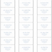 Classic Chic Dark Blue Text Guest Address Labels (Vorderseite)