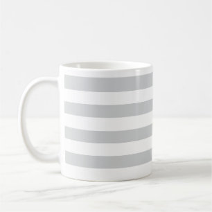 Classic Chic dick Light Gray Horizontal gestreift Kaffeetasse