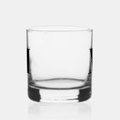 Classic Chic Elegant Monogram Whiskyglas (Links)