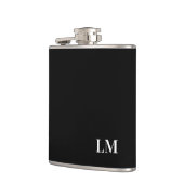 Classic Chic Elegant Wedding Monogram Flachmann (Links)