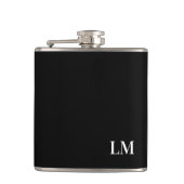 Classic Chic Elegant Wedding Monogram Flachmann (Vorderseite)