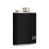 Classic Chic Elegant Wedding Monogram Flachmann (Rechts)