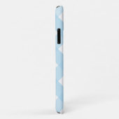 Classic Chic Gingham Kariert Buffalo Karo Pale Blu Case-Mate iPhone Hülle (Hinten/Rechts)