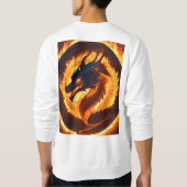 "Classic Chinese Dragon Print T - Shirt - Unisex F (Rückseite)