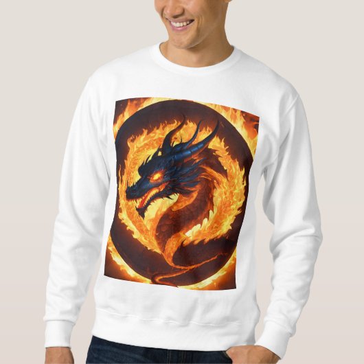 "Classic Chinese Dragon Print T - Shirt - Unisex F (Vorderseite)