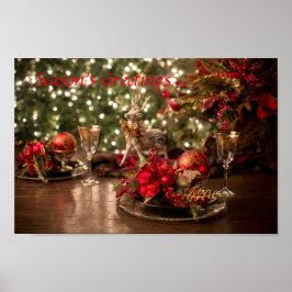 Classic Christmas Art Poster