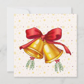 Classic Christmas Bells Holiday Card (Vorderseite)