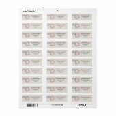 Classic Christmas Briefmarke - Rücksendeadresse (Vorne)