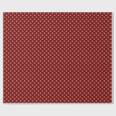 Classic Christmas Burgundy Stars Multi Geschenkpapier (Flach)