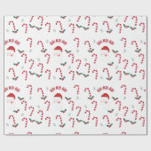 Classic Christmas Candy Cane Geschenkpapier (Flach)