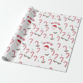 Classic Christmas Candy Cane Geschenkpapier (Ungerollt)