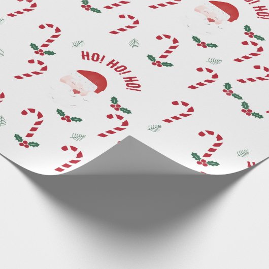 Classic Christmas Candy Cane Geschenkpapier (Ecke)