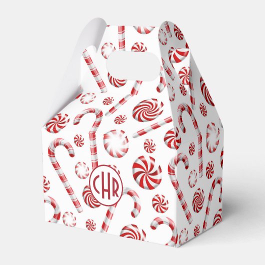 Classic Christmas Candy Cane Geschenkschachtel (Rückseite)